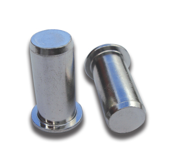 M3 Steel Large Flange, Plain body Rivet Nut - Closed End